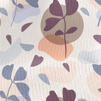 Simple Color Block Branches Stretch Jersey