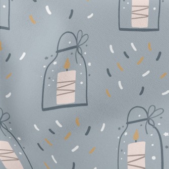 Sparkling Candle In A Bottle Lightweight Cotton Poplin