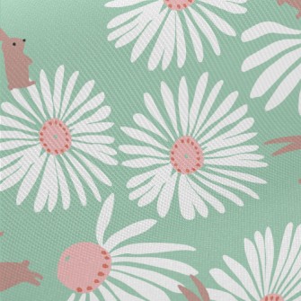 Giant Flower Bunny Midweight Cotton Poplin