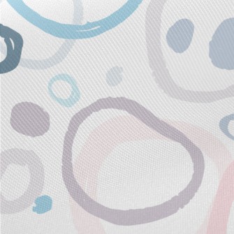 Artistic Watercolor Big Circle Midweight Cotton Poplin