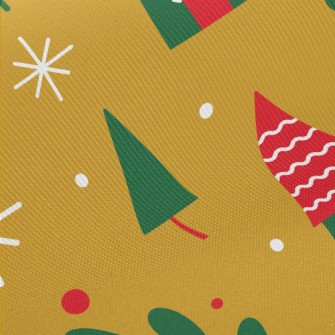 Christmas Color Small House Midweight Cotton Poplin