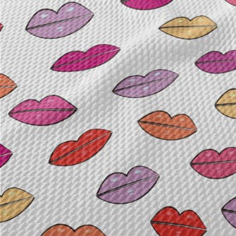Bright Color Lips Birdseye Piqué