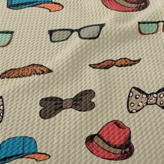 Men&#39;s Beard Glasses Hat Birdseye Piqué