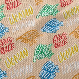 Creative Feminist Text Birdseye Piqué