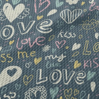 Kiss My Love Birdseye Piqué