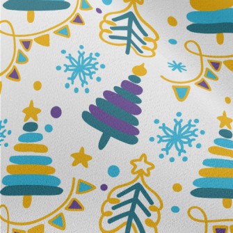 Stacked Lines Christmas Tree Chiffon