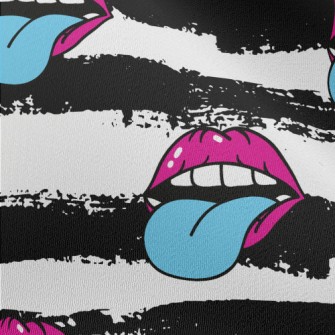 Heavy Metal Lips And Tongue Chiffon