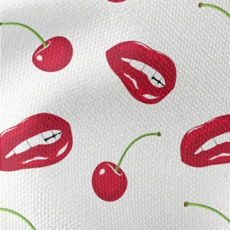 Big Red Lip Cherry Waterproof Canvas