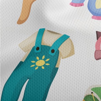 Colorful Children's Clothi Athletic Mesh Flat Back