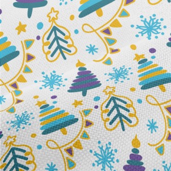 Stacked Lines Christmas Tree Performance Linen