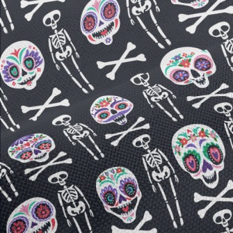 Gorgeously Painted Skull Performance Linen