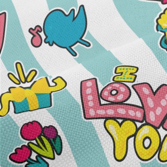 I Love You Cartoon Performance Linen