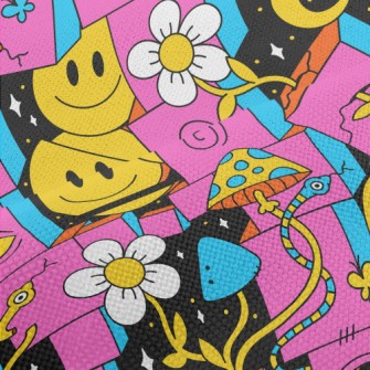 Weird Smiley Eyes And Ears Performance Linen