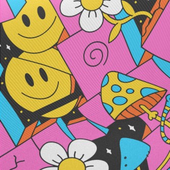 Weird Smiley Eyes And Ears Twill