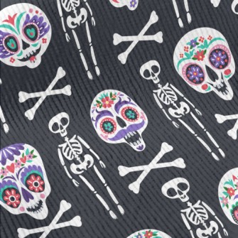 Gorgeously Painted Skull Standard Corduroy