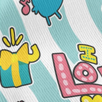 I Love You Cartoon Standard Corduroy