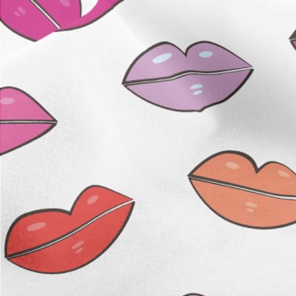Bright Color Lips Micro Fleece