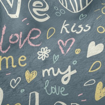 Kiss My Love Minky
