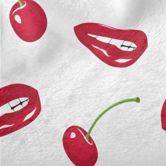 Big Red Lip Cherry Minky
