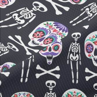 Gorgeously Painted Skull Piqué