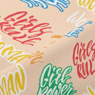 Creative Feminist Text Piqué