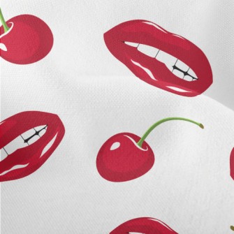 Big Red Lip Cherry Lightweight Performance Linen