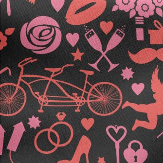 Valentine&#39;s Day Love Repre Jersey Backed Fleece