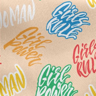 Creative Feminist Text Jersey Backed Fleece