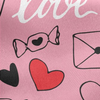 Envelope Candy Lips Jersey Backed Fleece