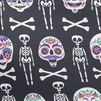 Gorgeously Painted Skull Pongee
