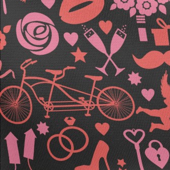 Valentine&#39;s Day Love Repre Pongee