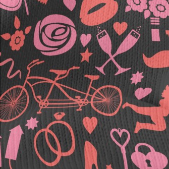 Valentine&#39;s Day Love Repre Stretch Jersey