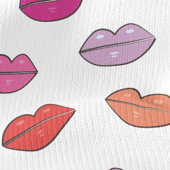Bright Color Lips Stretch Jersey