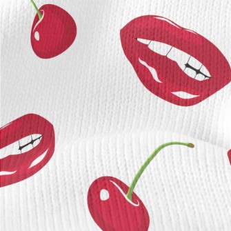 Big Red Lip Cherry Stretch Jersey
