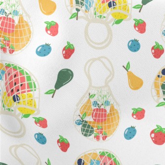 Eco-friendly Fruit Shopping Ba Lightweight Cotton Poplin