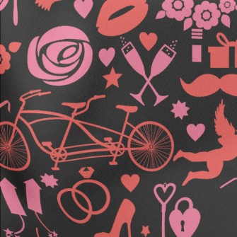 Valentine&#39;s Day Love Repre Lightweight Cotton Poplin
