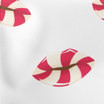 Candy Style Lips Lightweight Cotton Poplin