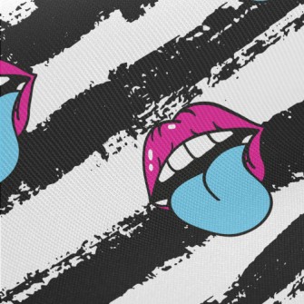 Heavy Metal Lips And Tongue Midweight Cotton Poplin