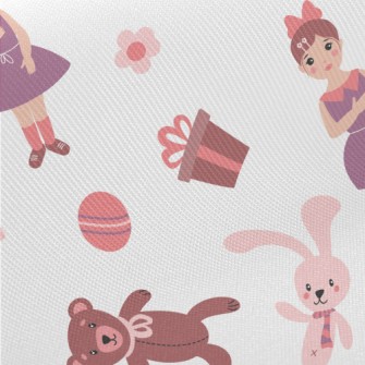 Cute Toys For Little Girls Midweight Cotton Poplin