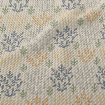 Retro Color Flowers Birdseye Piqué