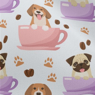 Cartoon Dog In Cup Chiffon