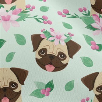 Beautiful Flower Pug Chiffon