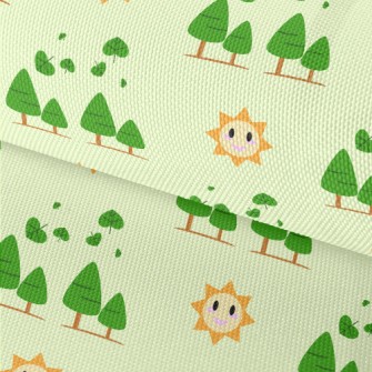 Sun And Forest Trees Waterproof Oxford