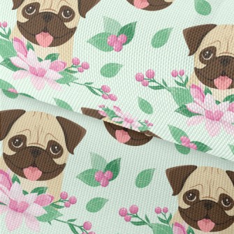 Beautiful Flower Pug Waterproof Oxford