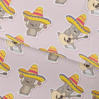 Mexican Style Kitten Waterproof Oxford