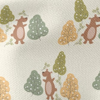 Big Bear And Big Tree Waterproof Canvas