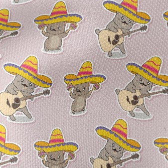 Mexican Style Kitten Waterproof Canvas