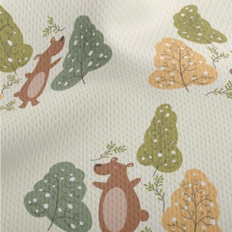 Big Bear And Big Tree Athletic Mesh Flat Back