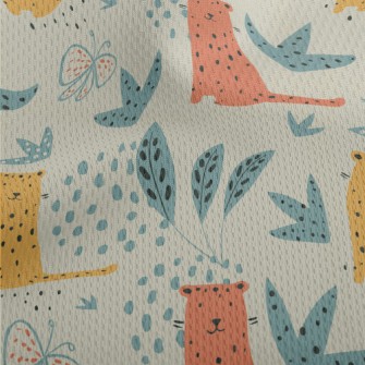 Garden Tiger Butterfly Athletic Mesh Flat Back