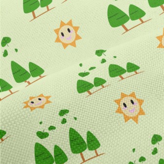 Sun And Forest Trees Performance Linen